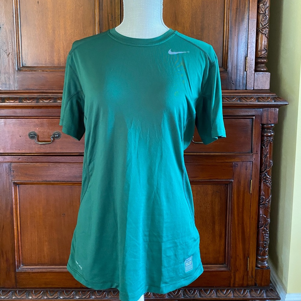 Green Nike workout top